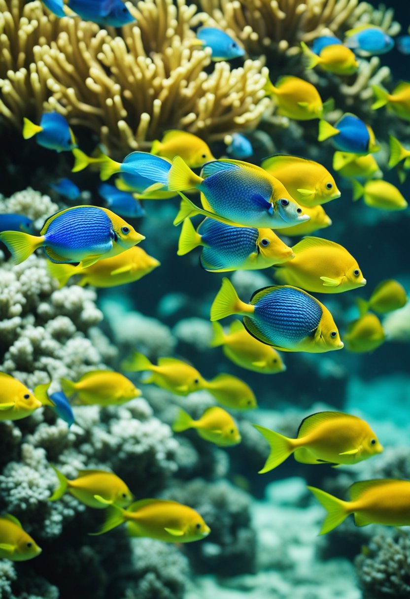 Colorful fish and coral reefs populate the crystal-clear waters of Oahu's top beaches, creating a vibrant underwater world for snorkelers and divers to explore